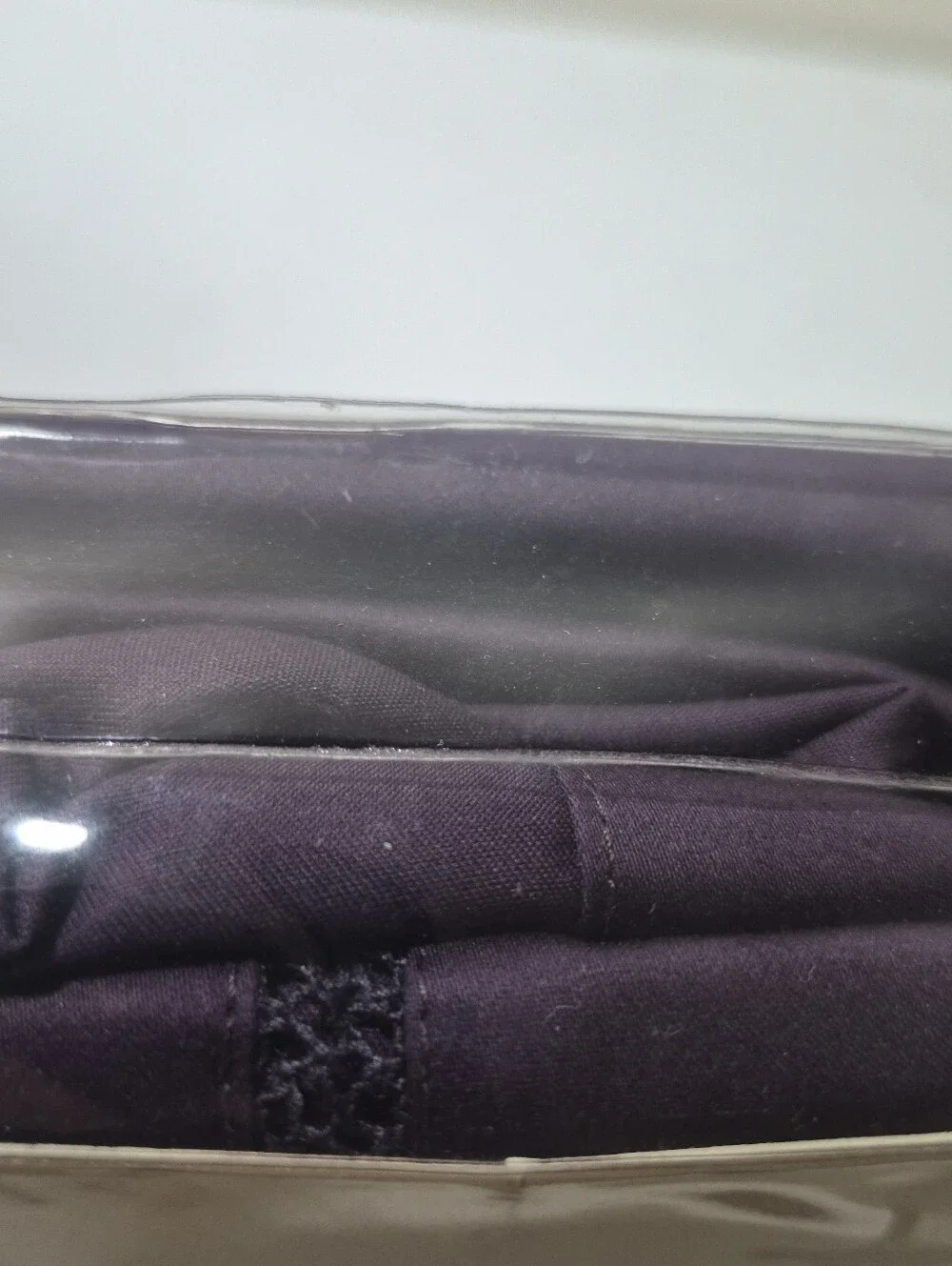 Lauren Ralph Lauren Regent Sateen Queen Flat Sheet Plum 600 TC Cotton 94